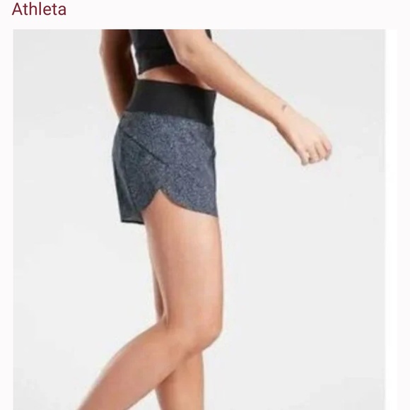 Athleta Printed Run With It Shorts 3" - Picture 4 of 10